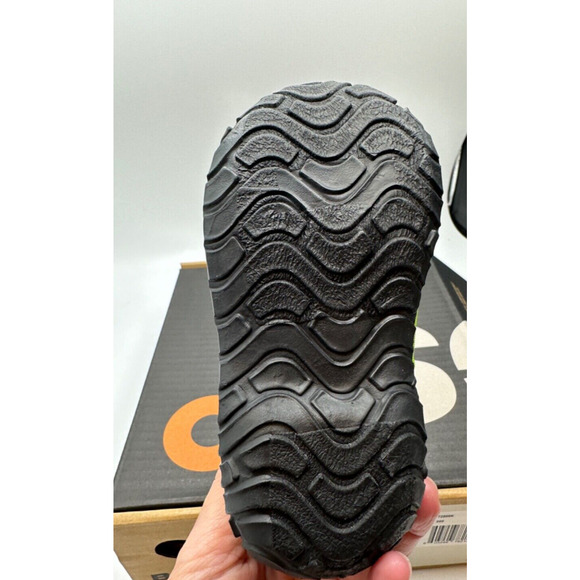 Bogs Rain Boots Skipper Cool Monster Black Green blue Kids Size 4 New In Box - Picture 3 of 3